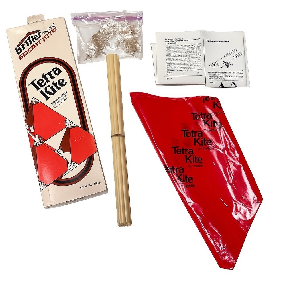Vintage 1973 Tetra Kite Kit Alexander Graham Bell Synestructics 5016 Complete
